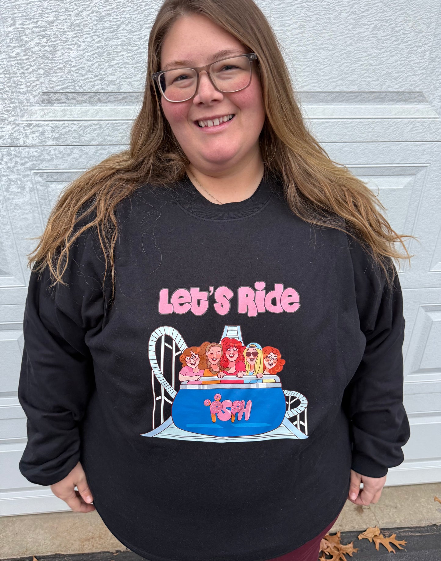 Let's Ride Crew Neck Sweatshirt