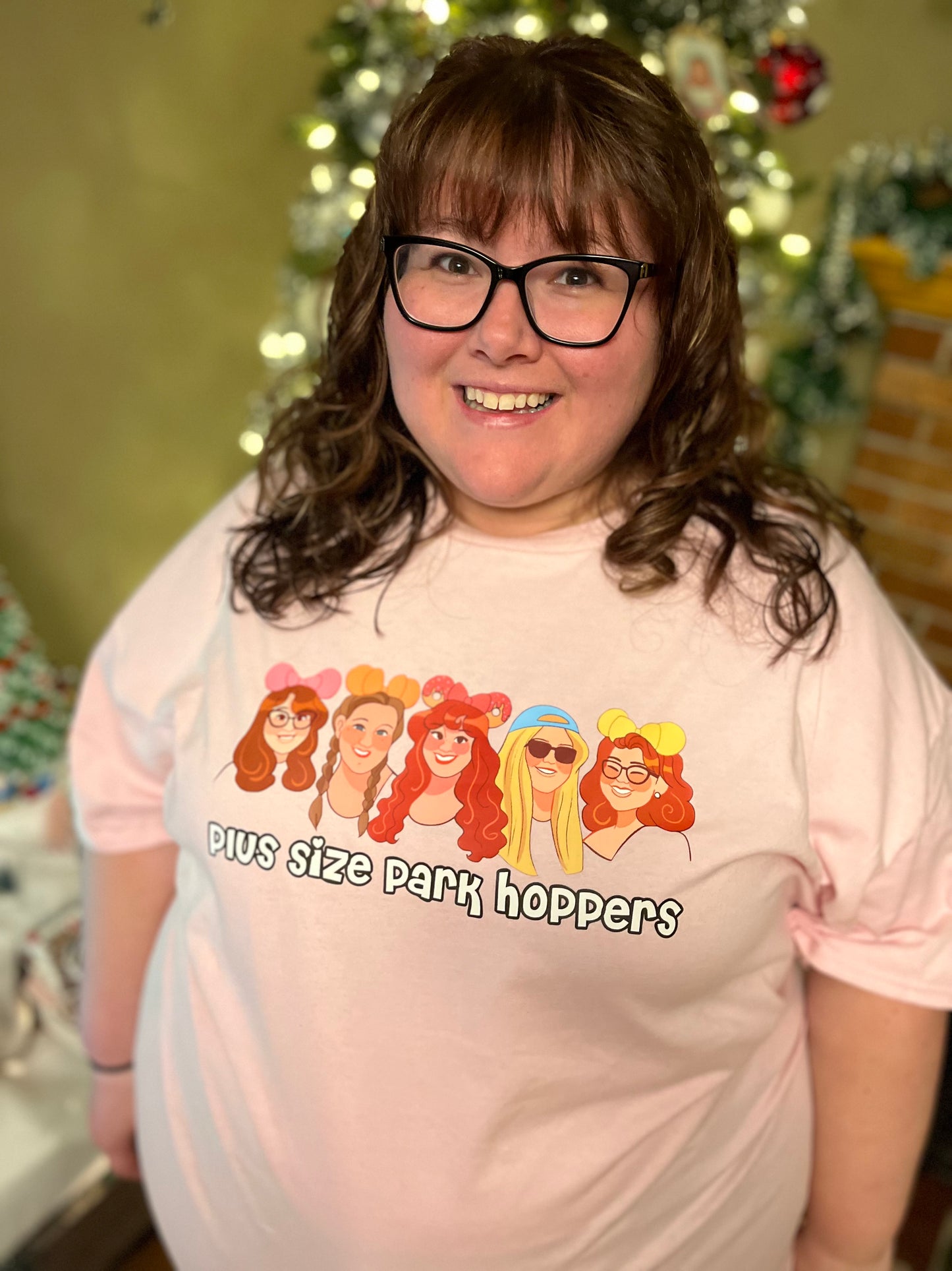 Plus Size Park Hoppers Cartoon Tee