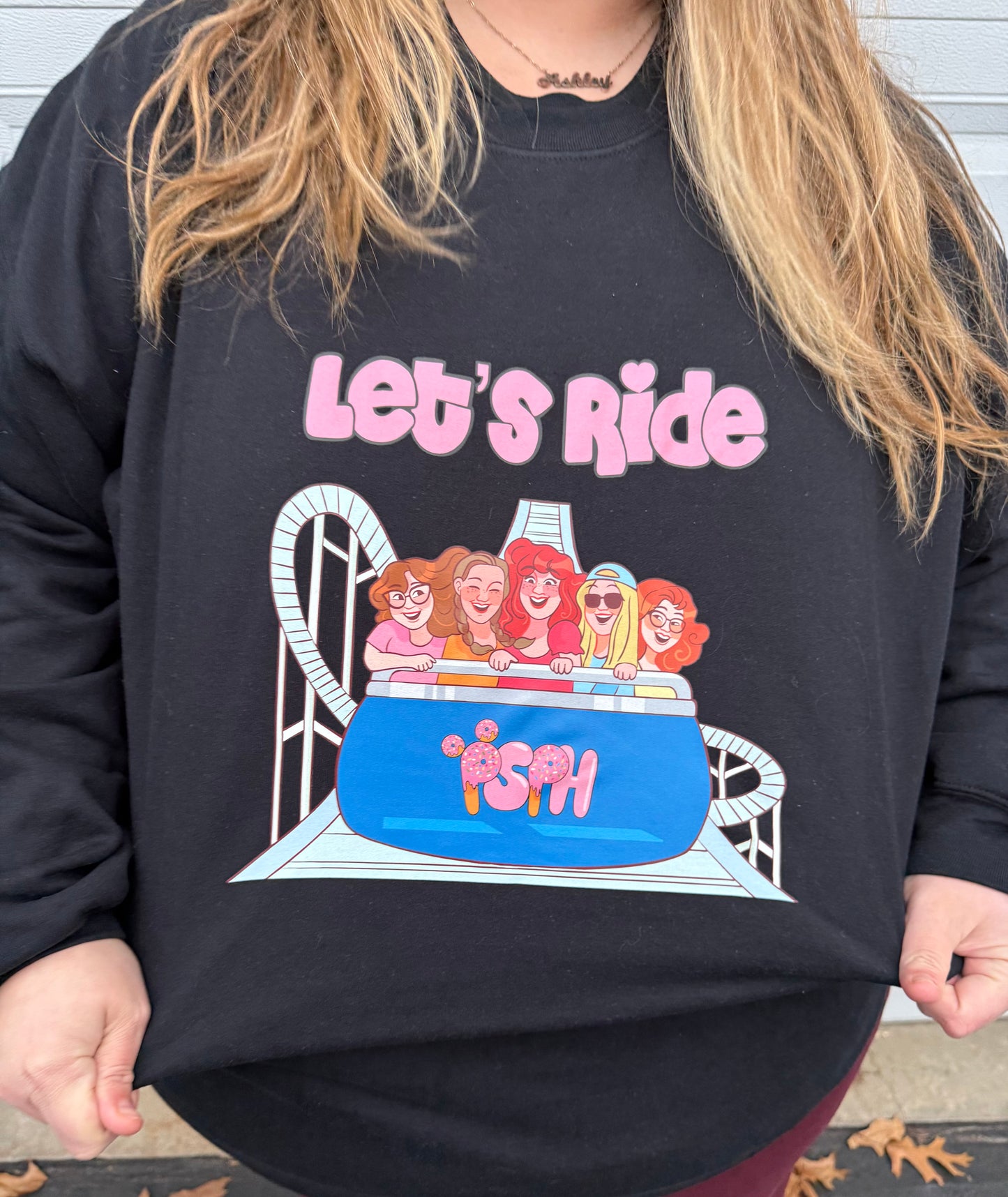 Let's Ride Crew Neck Sweatshirt
