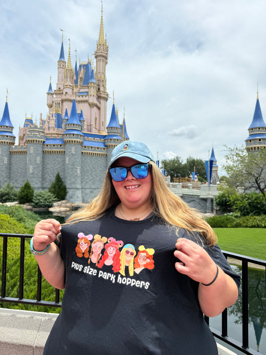 Plus Size Park Hoppers Cartoon Tee