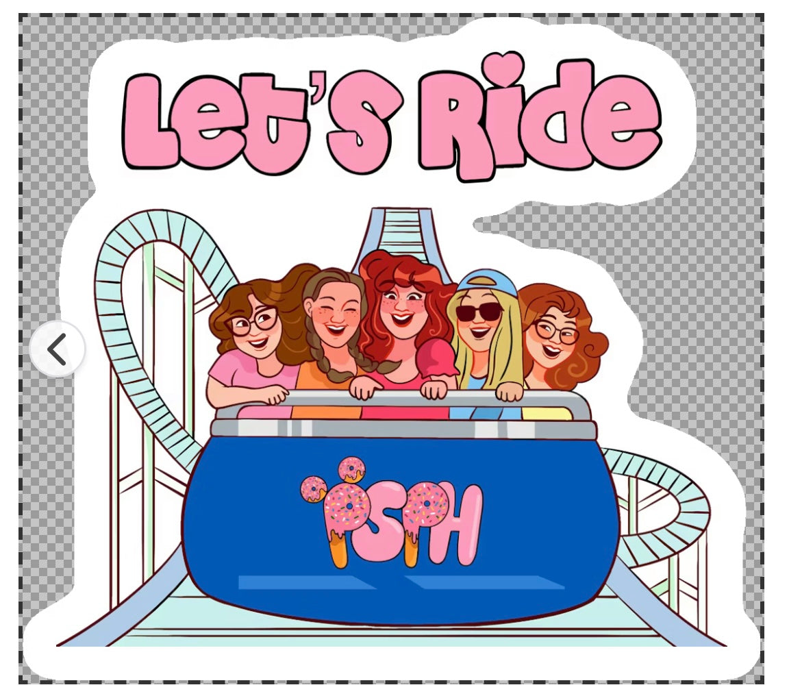 Let's Ride Sticker