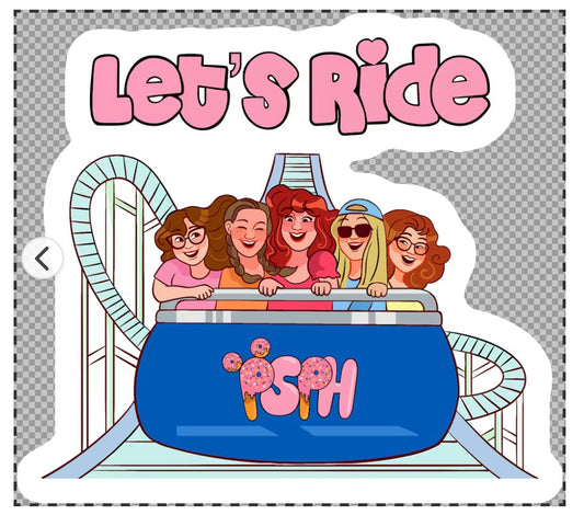 Let's Ride Sticker