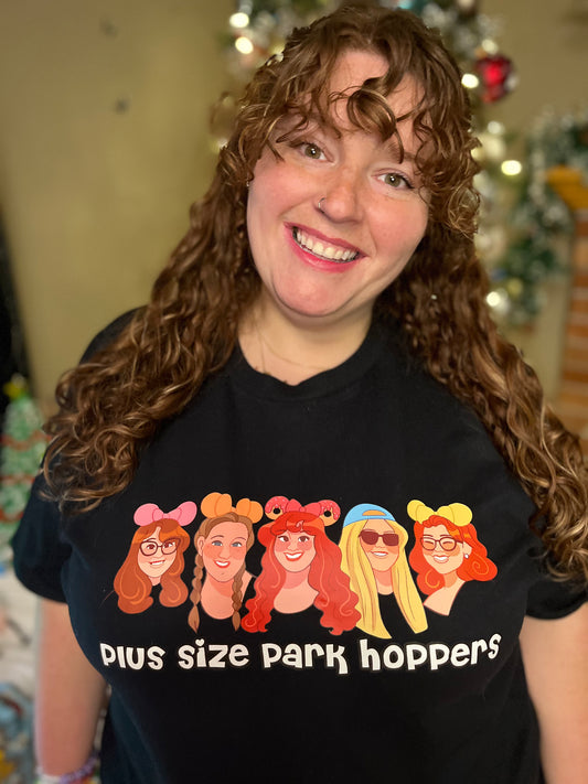 Plus Size Park Hoppers Cartoon Tee